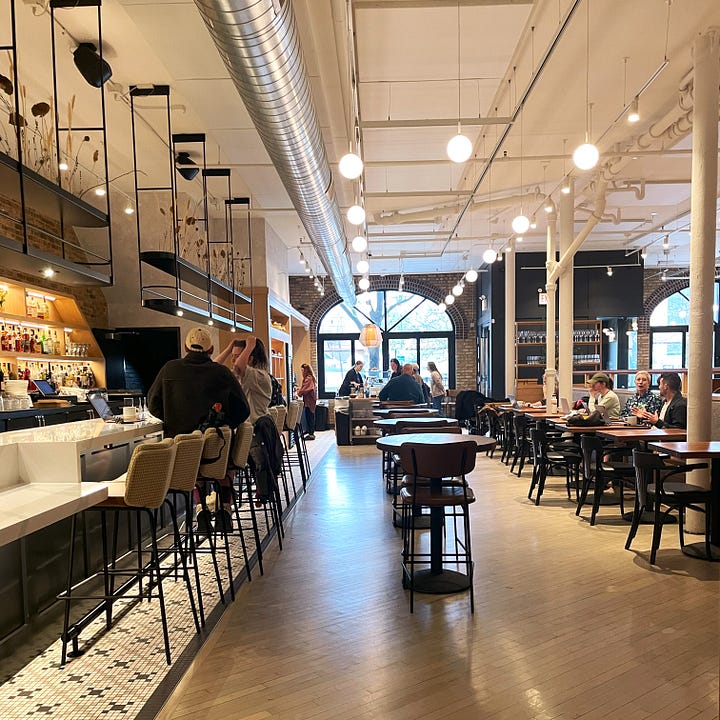 The interior of Daisies in Chicago, Illinois