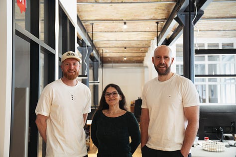 The founders of our new portfolio companies Science Machine, Perry, and Wallround