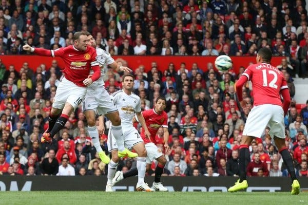 swansea city beats manchester united premier league soccer 2015 swansea city beats manchester united premier league soccer 2015
