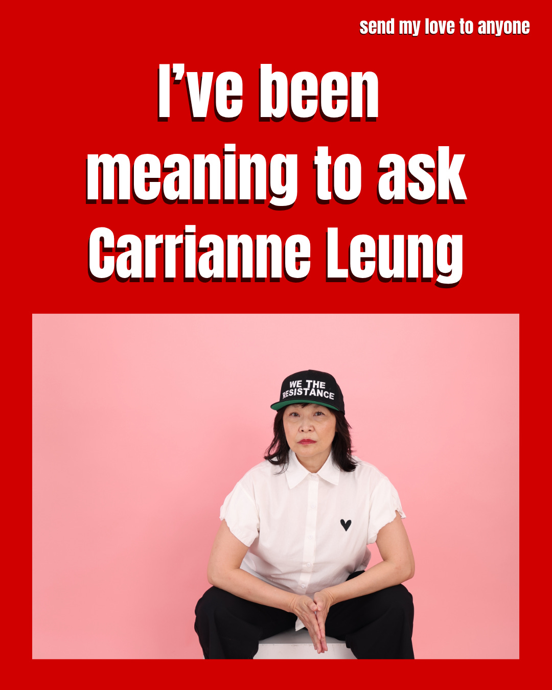 I've been meaning to ask Carrianne Leung