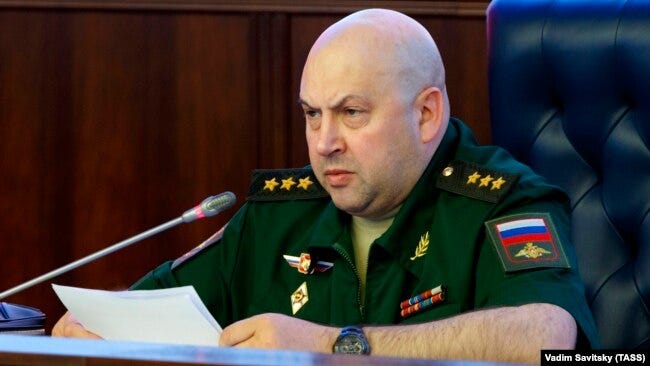 Two days after being promoted to command Russia’s faltering war on Ukraine, General Sergei Surovikin unleashed a punishing barrage of air strikes on the country. Two days after being promoted to command Russia’s faltering war on Ukraine, General Sergei Surovikin unleashed a punishing barrage of air strikes on the country.