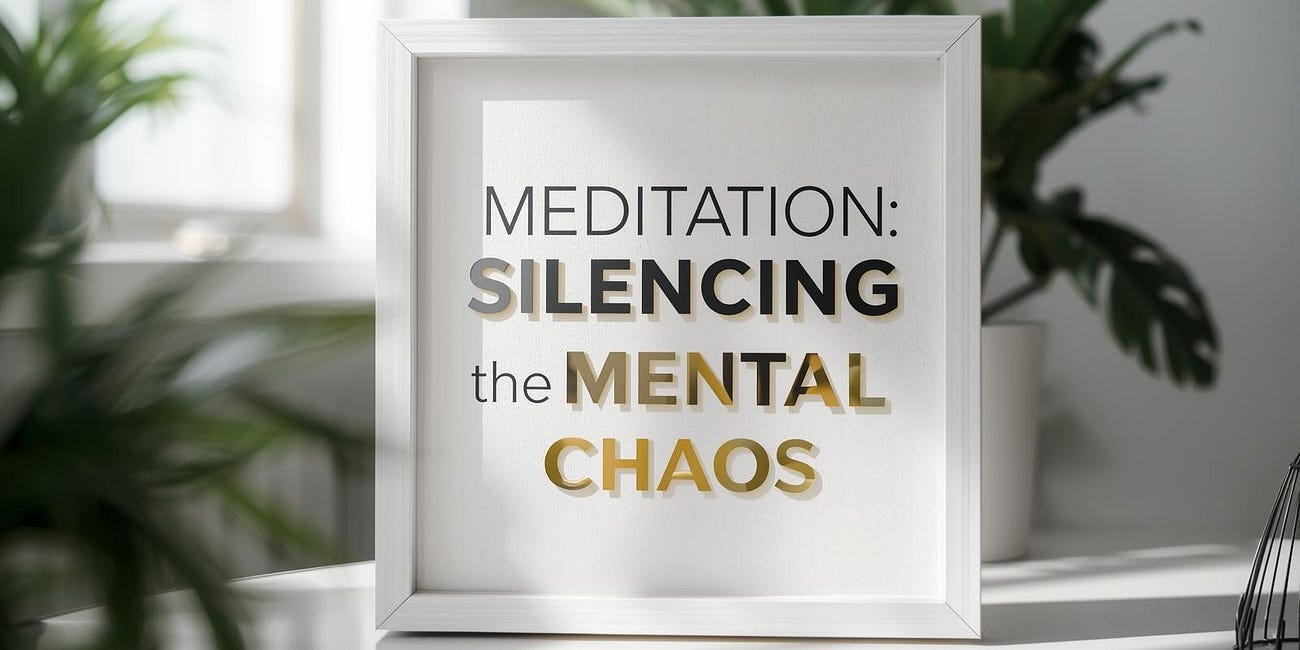 Meditation: Silencing the Mental Chaos
