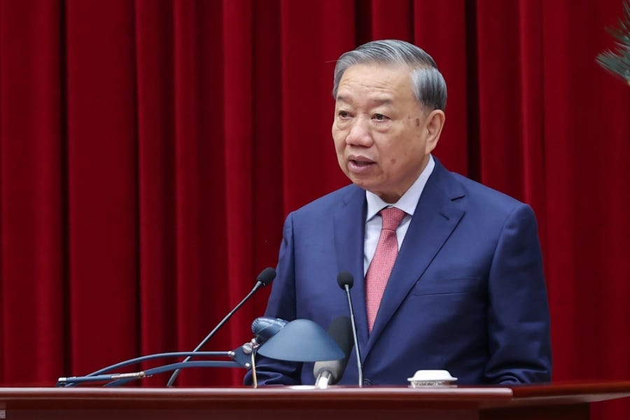 Tổng Bí thư Tô Lâm phát biểu khai mạc Hội nghị lần thứ 15 Khóa XIII - Ảnh VGP