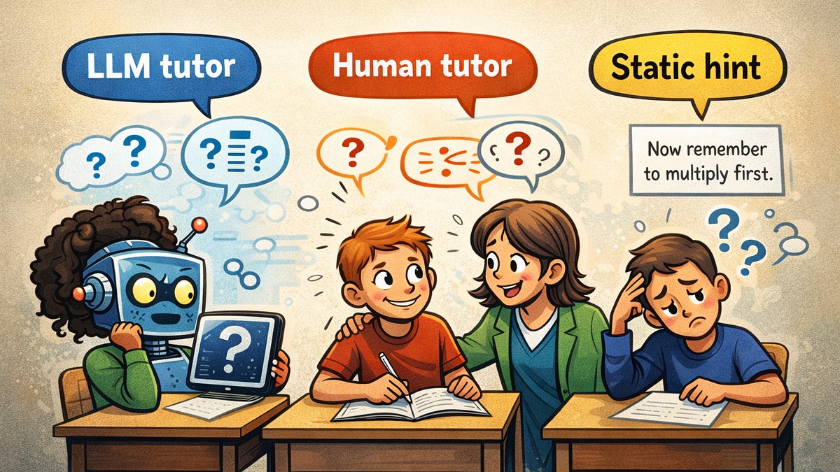 Maybe LLM tutors might be able to work...
