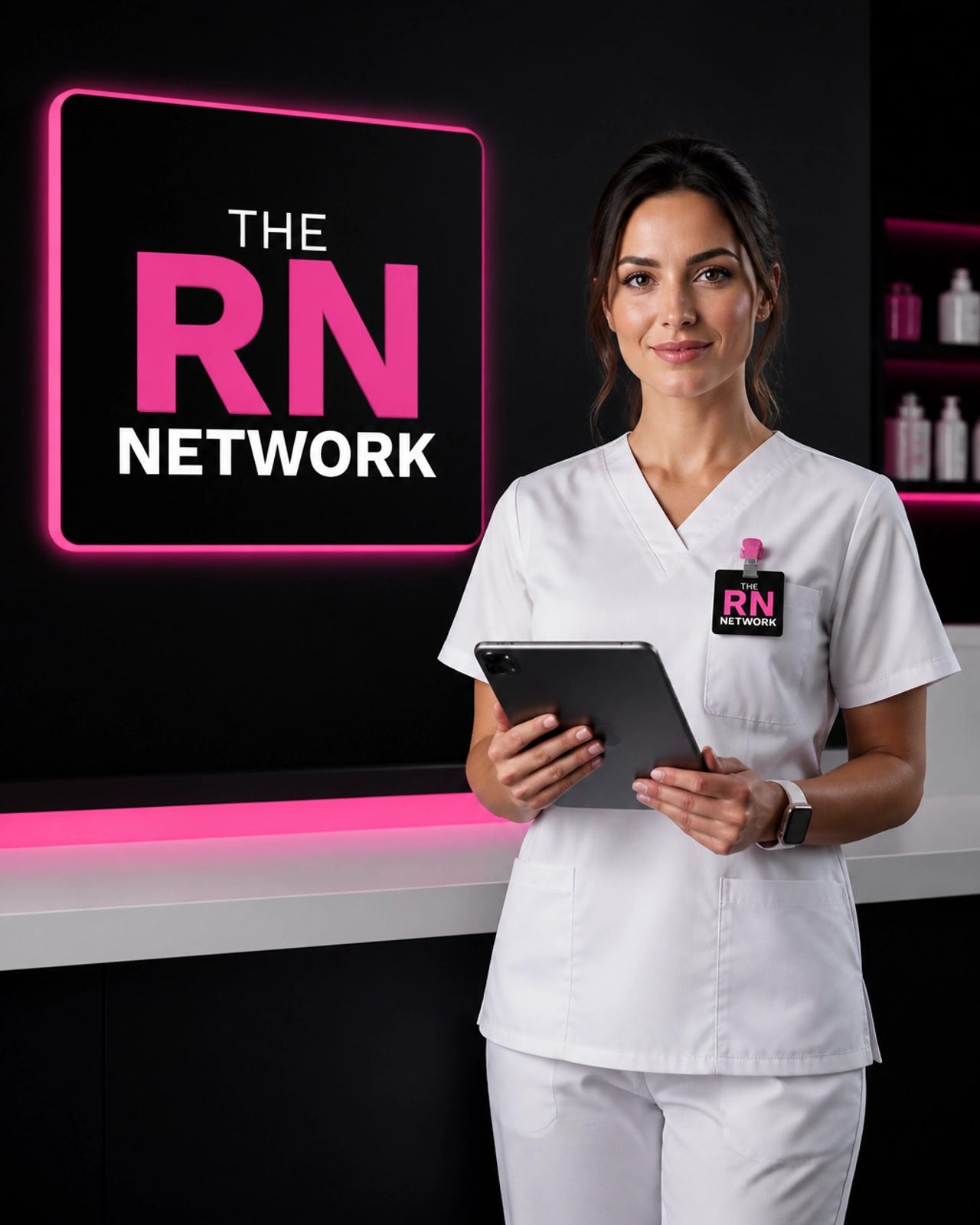 Nurse with Digital Device
