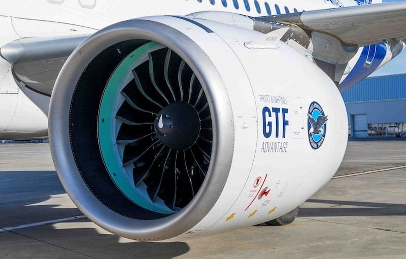 Pratt & Whitney GTF Advantage Engine on A320neo
