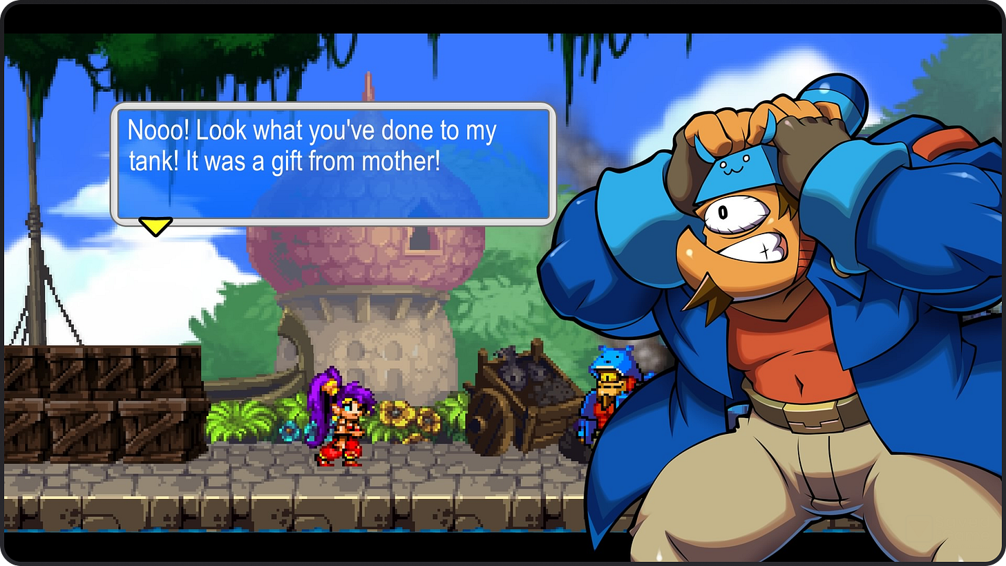 A screenshot from Shantae and the Pirate's Curse!