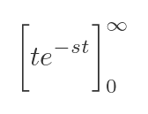 Laplace transform of t