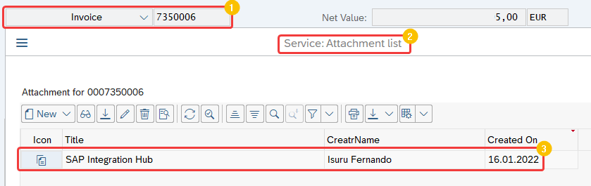 List of archived documents of a sap business object shown in GOS tool box. List of archived documents of a sap business object shown in GOS tool box.