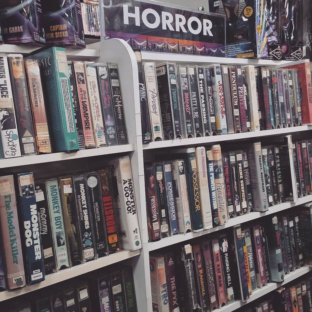 The Horror Section of the local VHS Store. : r/nostalgia