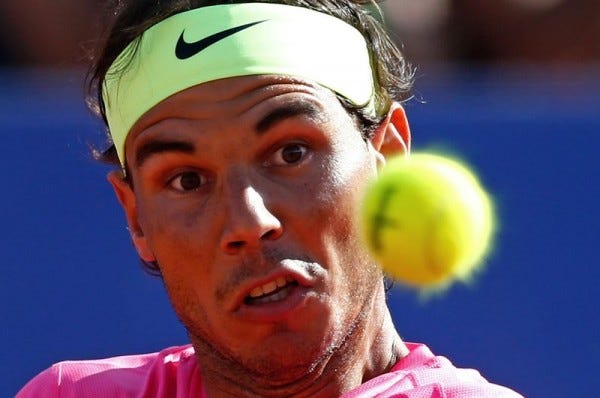 rafael nadal has carlos berlocq tennis balls in face at argentina open 2015 rafael nadal has carlos berlocq tennis balls in face at argentina open 2015