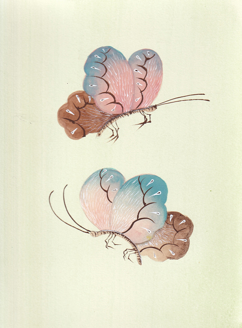 Elements of chinoiserie art.