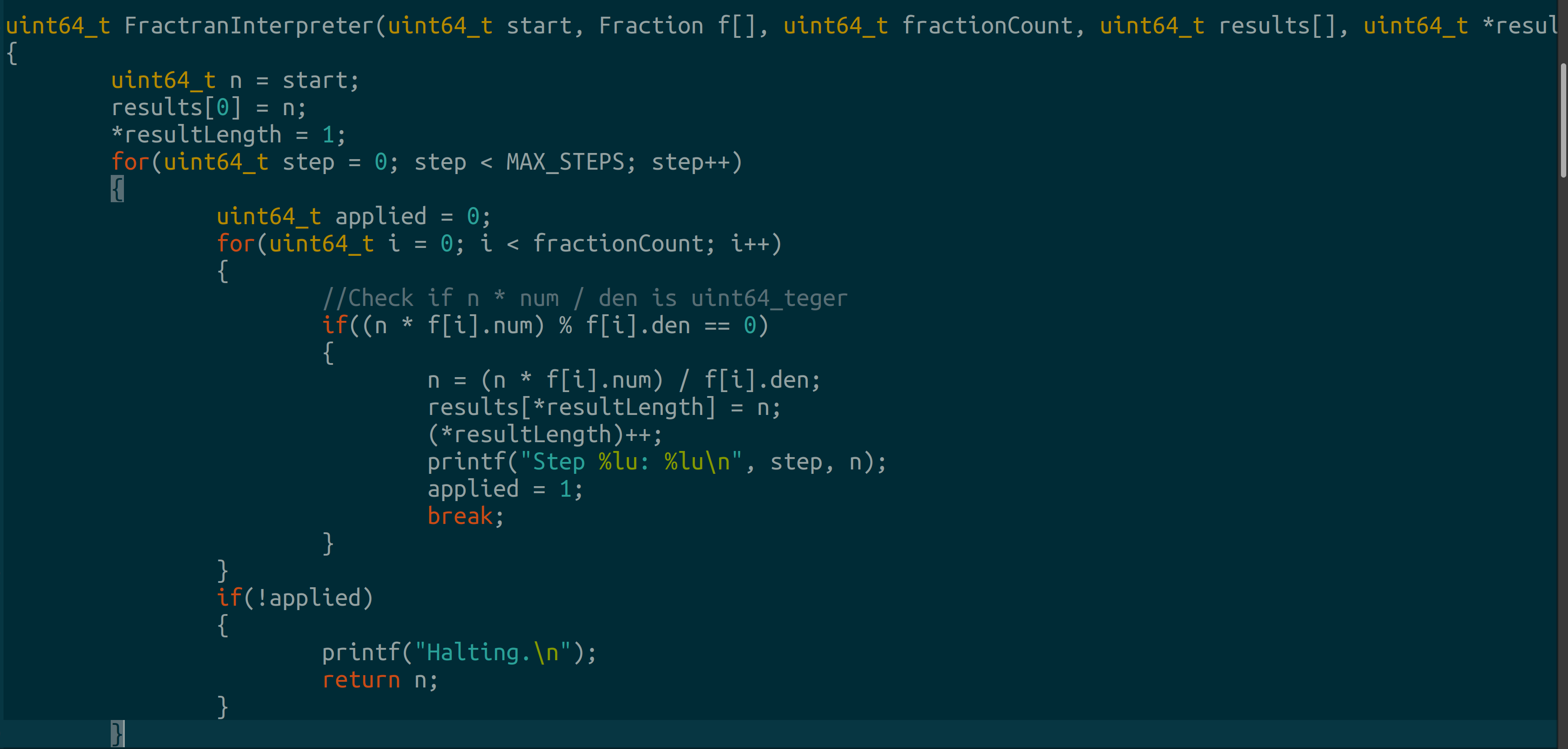 FRACTRAN: A Simple Universal Programming Language for Arithmetic