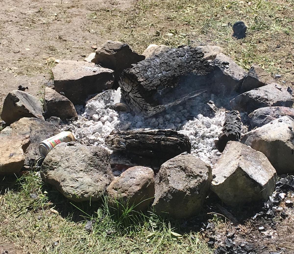 Smoldering campfire could have been very dangerous | THE 'AREA P' POST