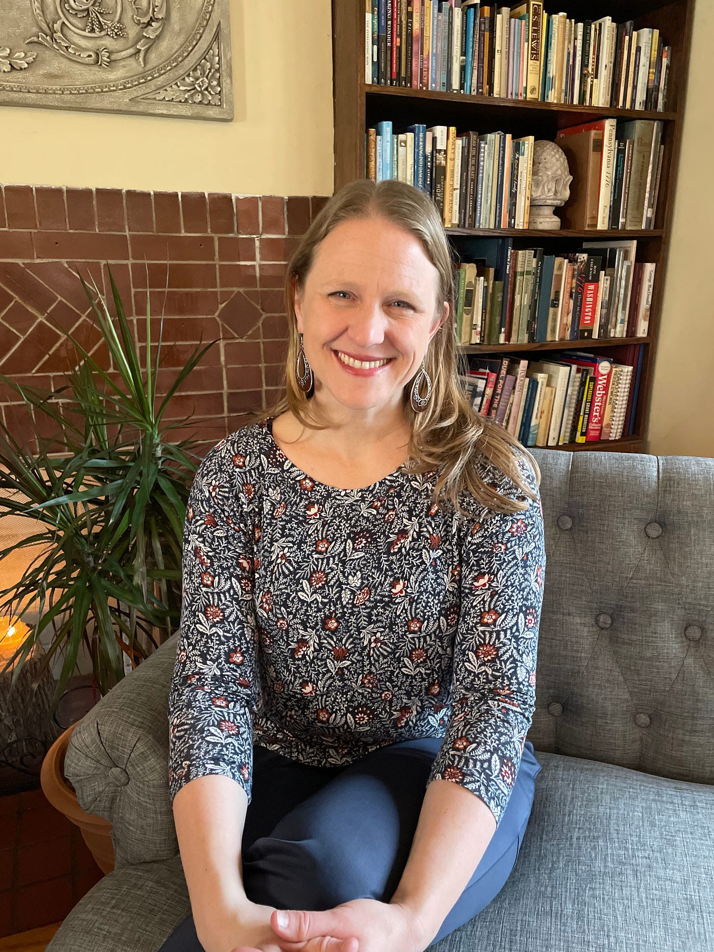 Julie Witmer, leader of the Elizabeth Goudge Bookclub