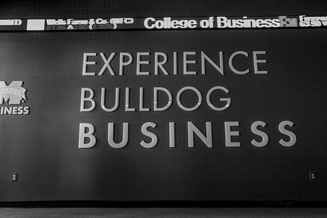 scenes from the engineering lab and business building 