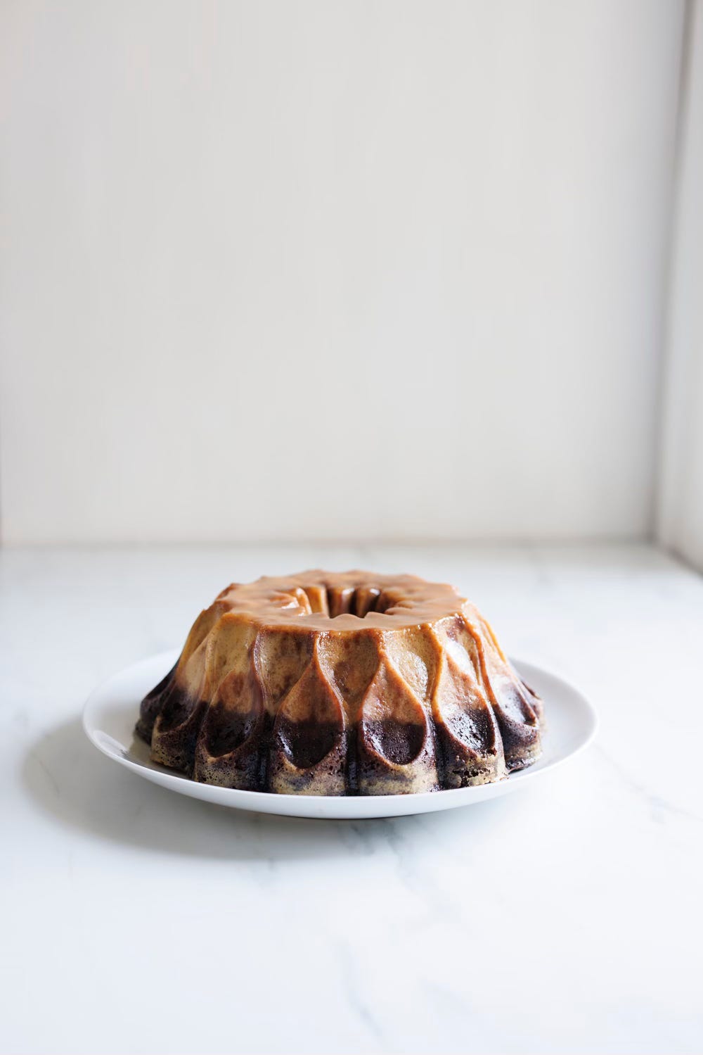 Flan Chocoflan - by Zoë François - ZoëBakes Newsletter