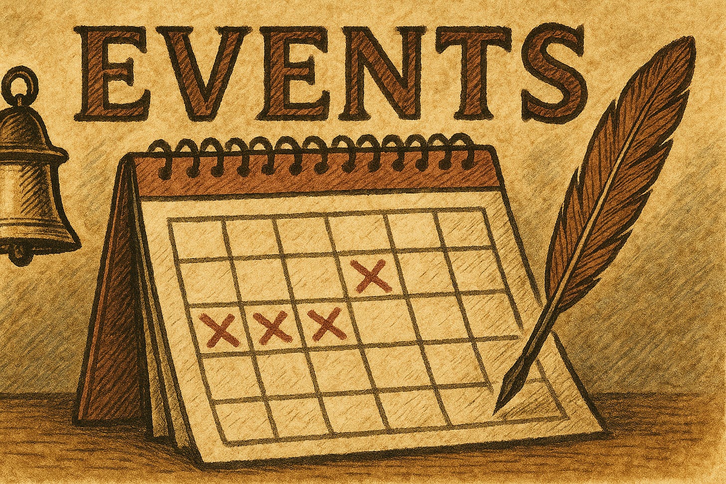 A calendar illustrating Southwest Metro pro-democracy events A calendar illustrating Southwest Metro pro-democracy events