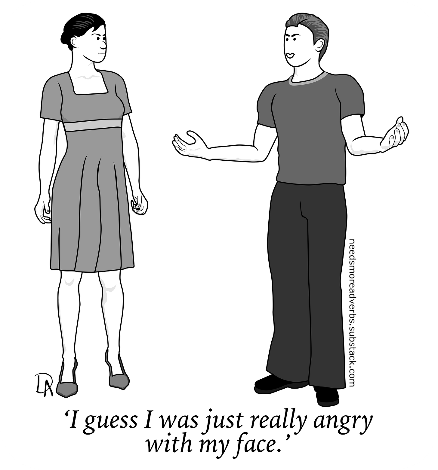 'I guess I was just really angry with my face.'