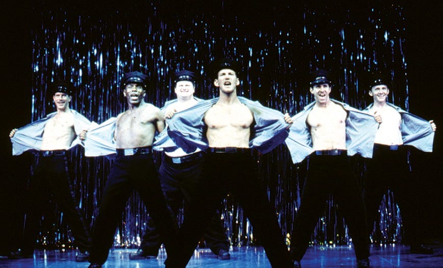 Amateur male strippers dressed like cops rip open their shirts Amateur male strippers dressed like cops rip open their shirts