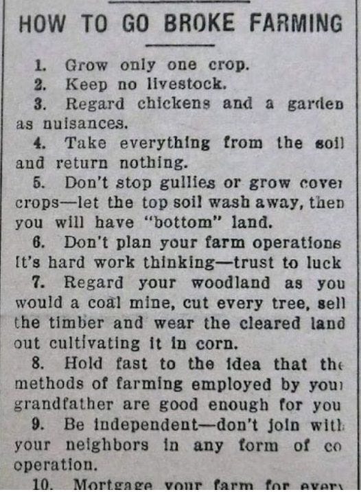 how to go broke farming how to go broke farming