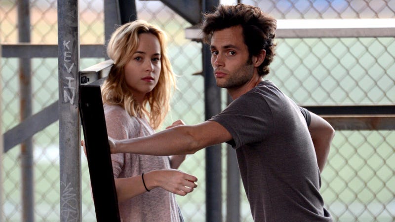Dakota Johnson and Penn Badgley in Cymbeline