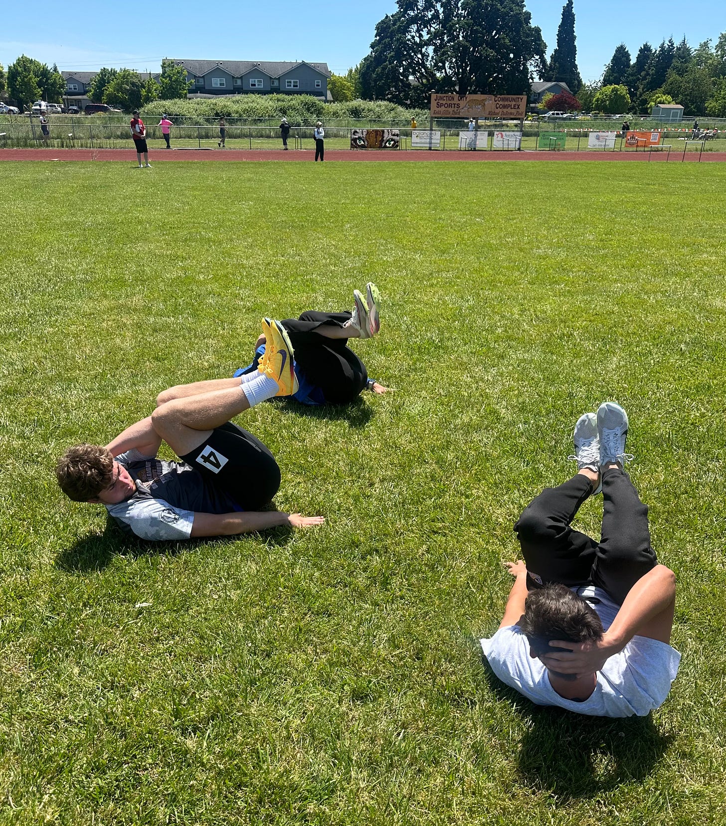 boys doing core work boys doing core work