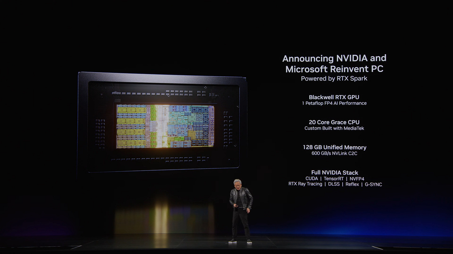 Nvidia RTX Spark N1X ARM processor