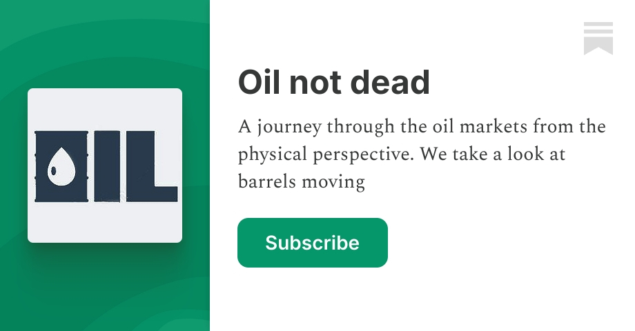 Oil not dead | The Oil Bandit | Substack