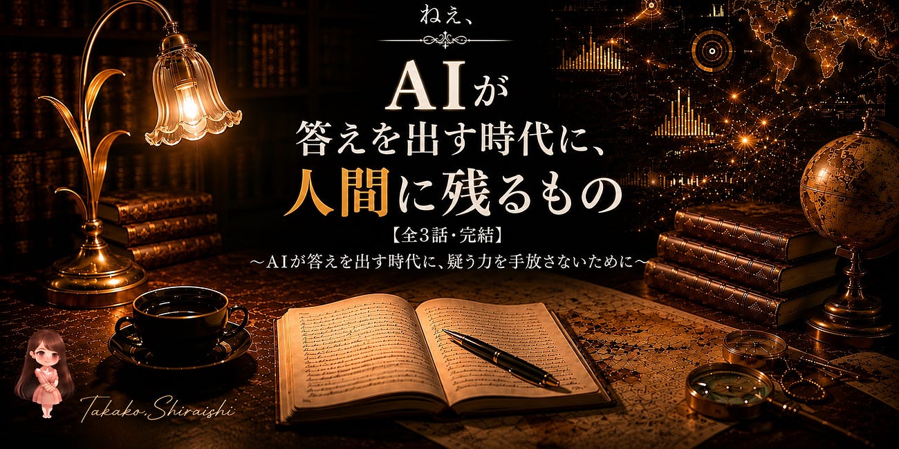 AIが答えを出す時代に、人間に残るもの