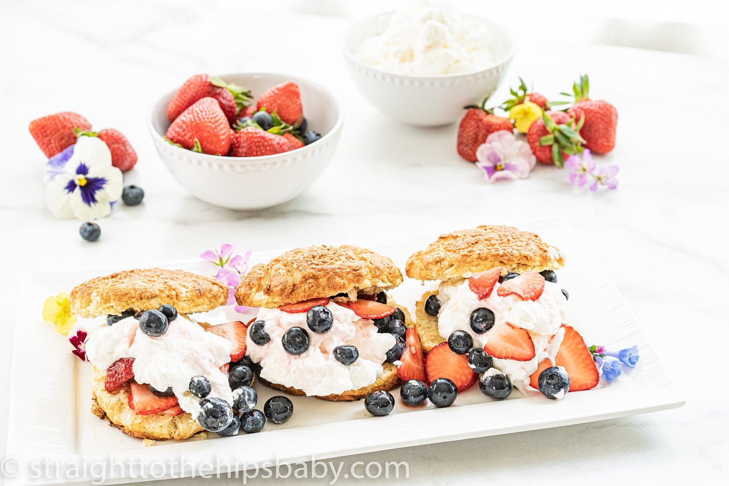 red white blue shortcake recipe