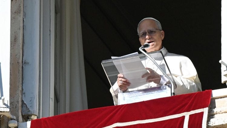 Papa Leone XIV all'Angelus