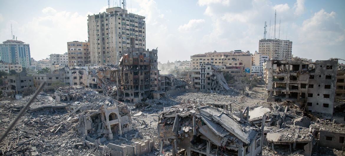 The bombing of the Gaza Strip is continuing.