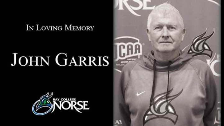 Bay College softball coach John Garris suddenly passed away on Aug. 1, 2025.