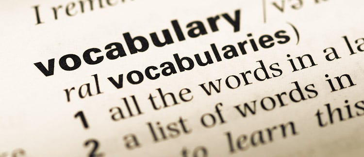Vocabulary words Vocabulary words