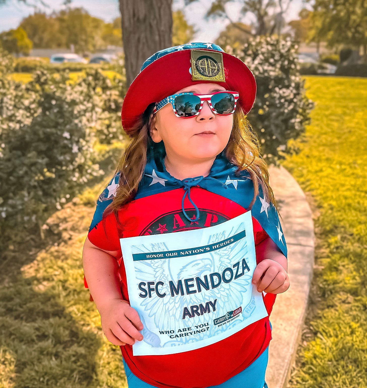 Santa Barbara Family walking with Carry The Load on Memorial Day 2025 