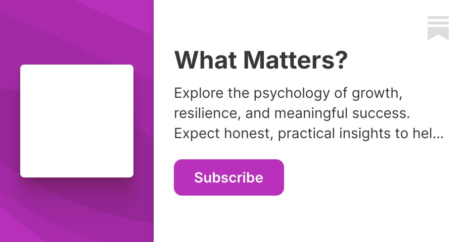 Subscribe to What Matters?
