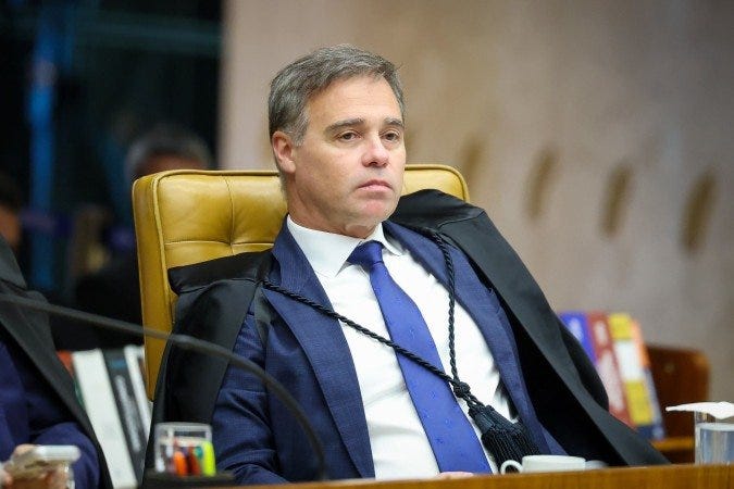 Ministro André Mendonça chegou em Brasília por volta das 10h30 -  (crédito: Gustavo Moreno/STF)
