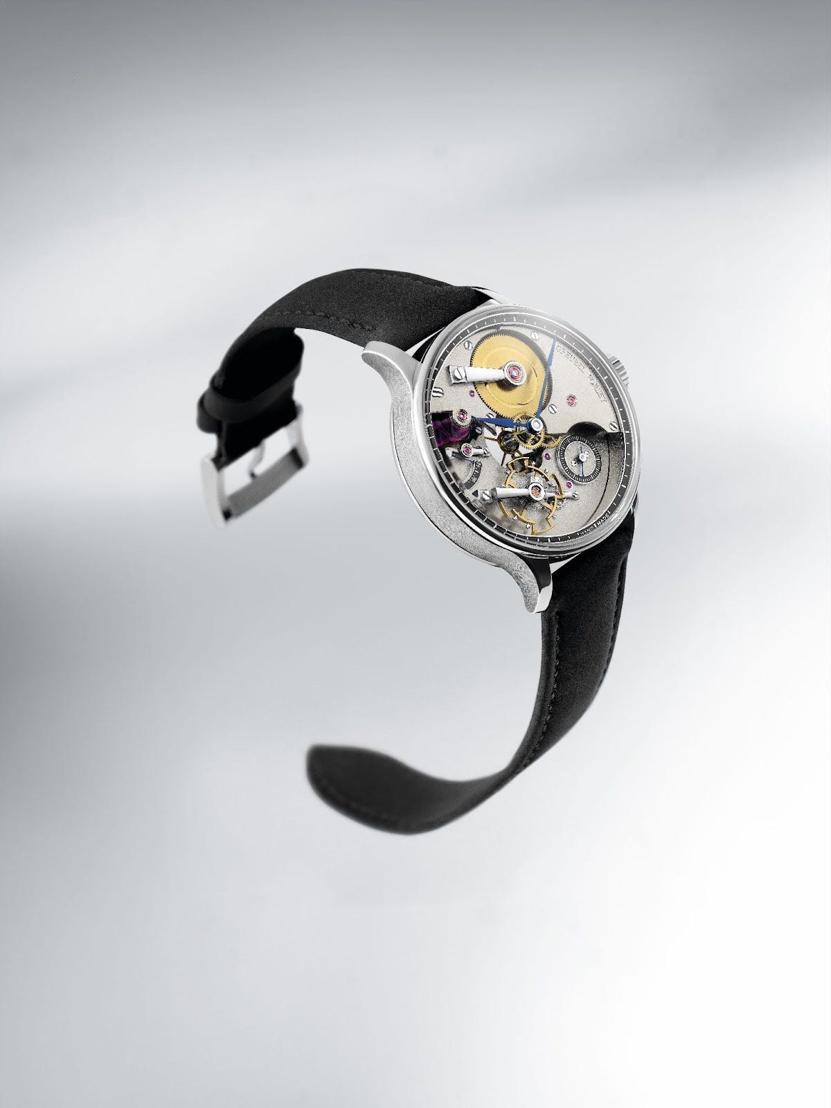 A masterpiece of human craftsmanship—every component of the Greubel Forsey Hand Made 2 is meticulously shaped, finished, and assembled by hand, embodying true horological artistry. A masterpiece of human craftsmanship—every component of the Greubel Forsey Hand Made 2 is meticulously shaped, finished, and assembled by hand, embodying true horological artistry.