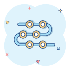 Timeline icon in comic style. Progress cartoon vector illustration on white  isolated background. Diagram splash effect business concept. 16140784  Vector Art at Vecteezy