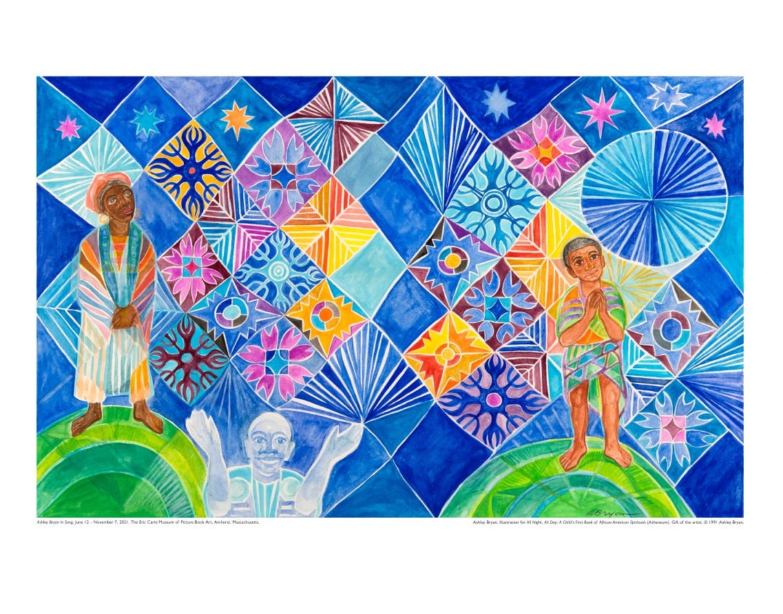 Ashley Bryan Print - All Night, All Day | The Eric Carle Museum of Picture  Book Art