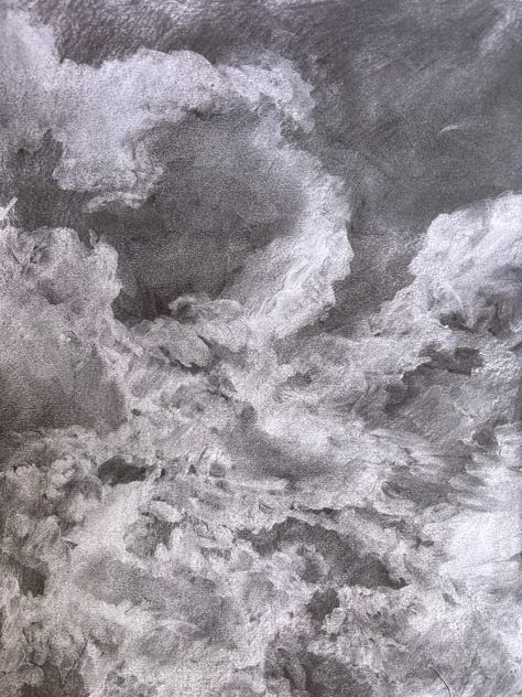 A3 Charcoal and A4 pastel drawings