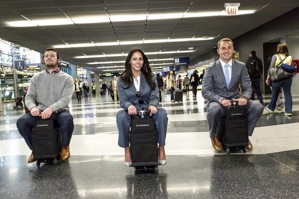 Modobag riders, coming to an airport near you Modobag riders, coming to an airport near you