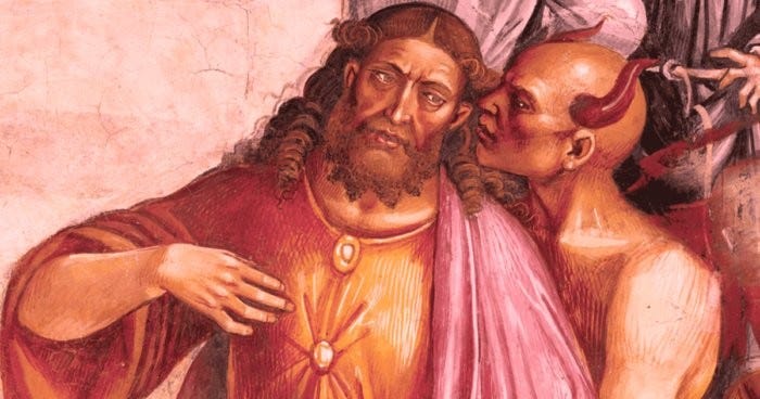 Luca Signorelli. Fragmento da pintura “O Sermão e as Obras do Anticristo”, 1500