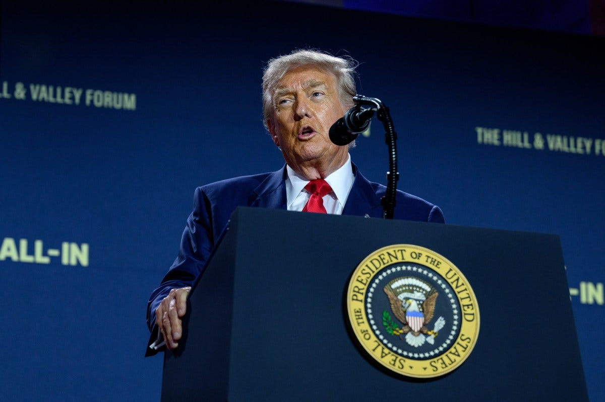 President Donald Trump delivers remarks at the White House AI Summit at Andrew W. Mellon Auditorium in Washington, D.C., Wednesday, July 23, 2025. (Official White House Photo by Joyce N. Boghosian) President Donald Trump delivers remarks at the White House AI Summit at Andrew W. Mellon Auditorium in Washington, D.C., Wednesday, July 23, 2025. (Official White House Photo by Joyce N. Boghosian)