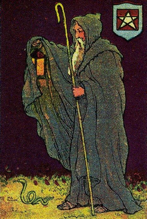 Knapp-Hall Tarot The Hermit | Vintage tarot cards, Vintage tarot, Tarot ... Knapp-Hall Tarot The Hermit | Vintage tarot cards, Vintage tarot, Tarot ...