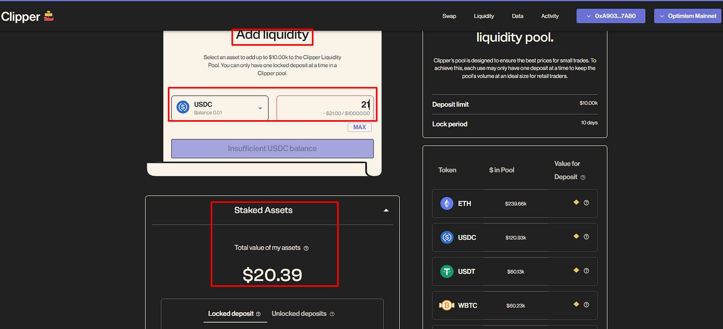 pool optimism de airdrop