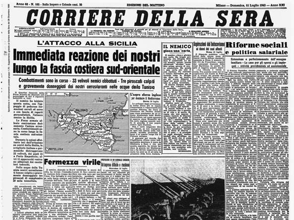 Ottant'anni fa lo sbarco Alleato In Sicilia al via le commemorazioni-  Corriere.it