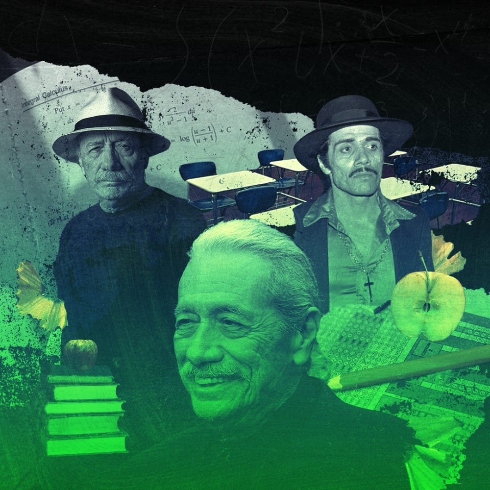 Photo montage of Edward James Olmos 
