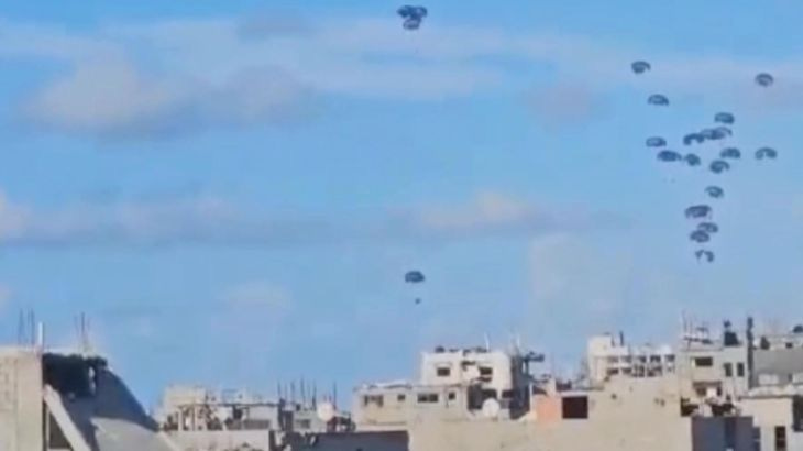 Fatal aid-drop over Gaza as parachutes fail